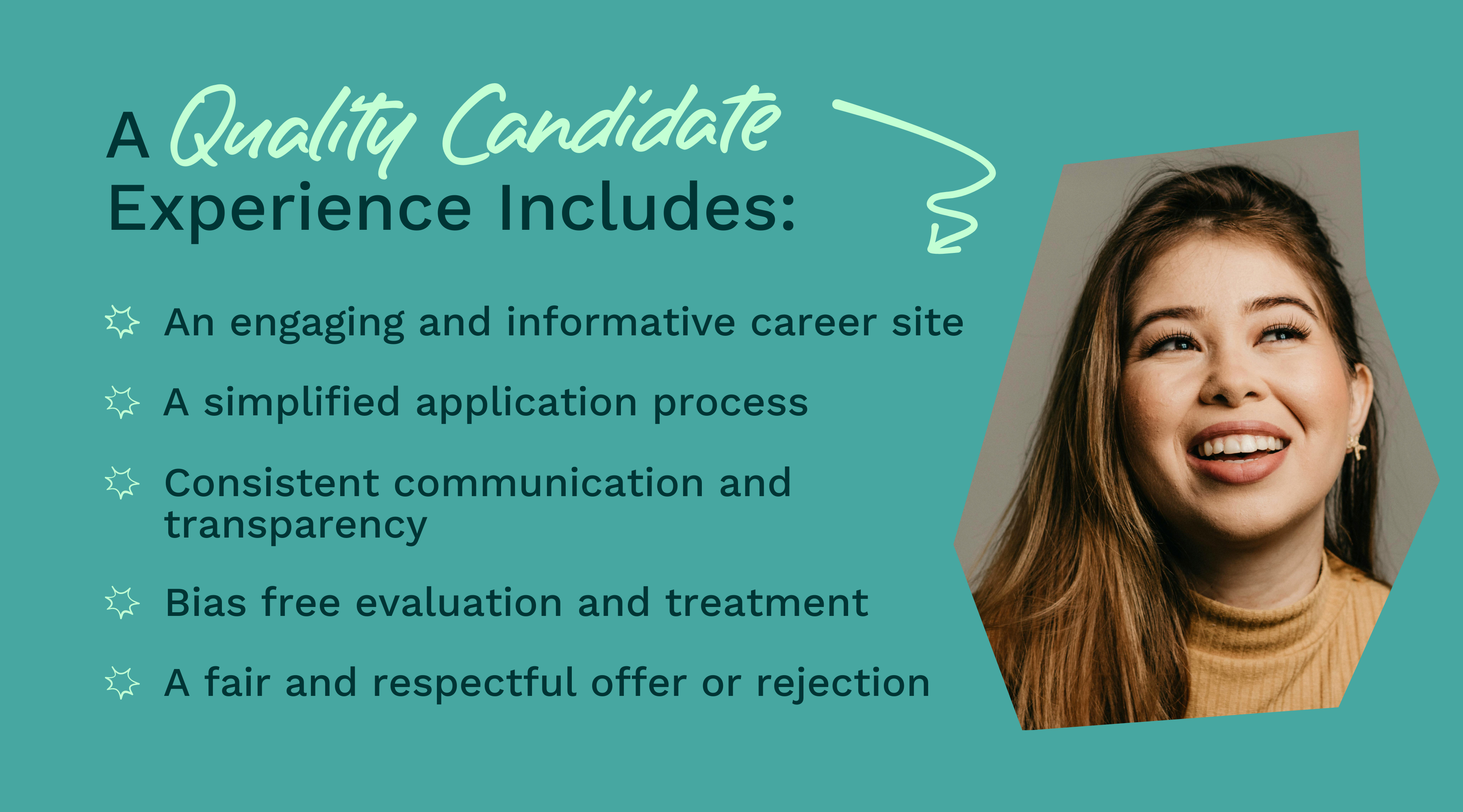 A quality candidate experience includes several key areas.