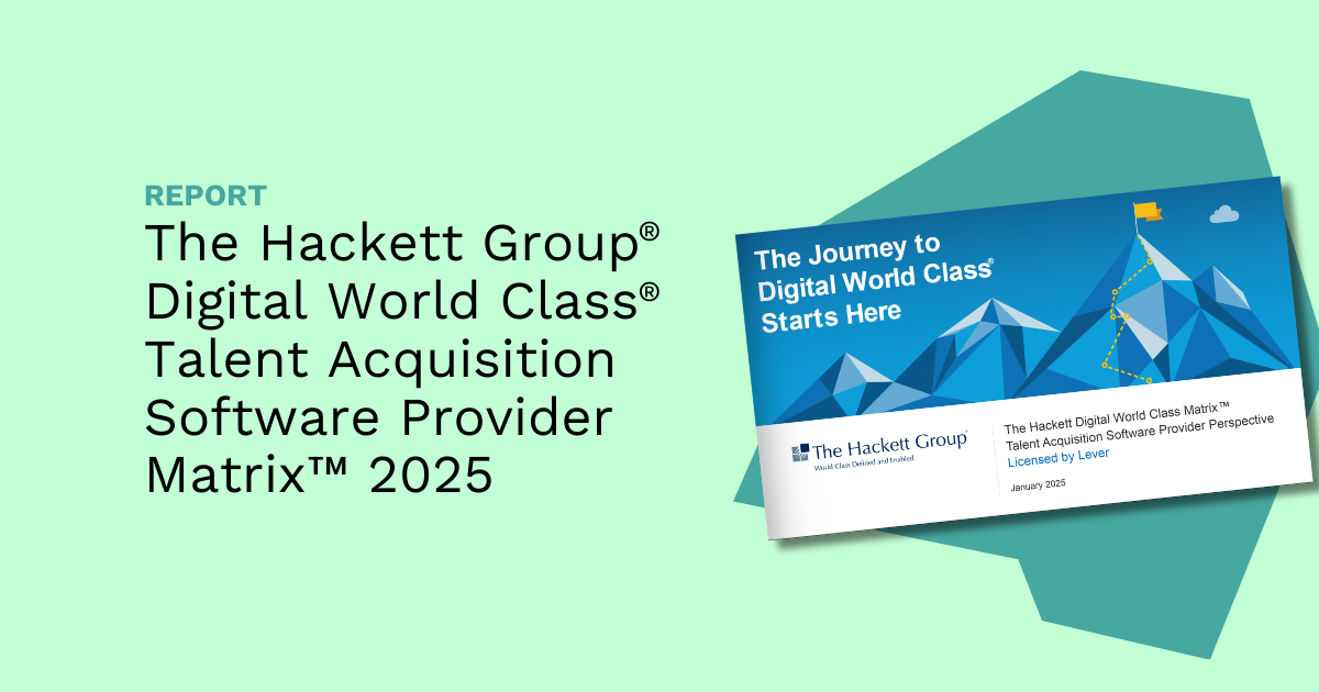 The Hackett Group® Digital World Class® Talent Acquisition Software Provider Matrix™ 2025